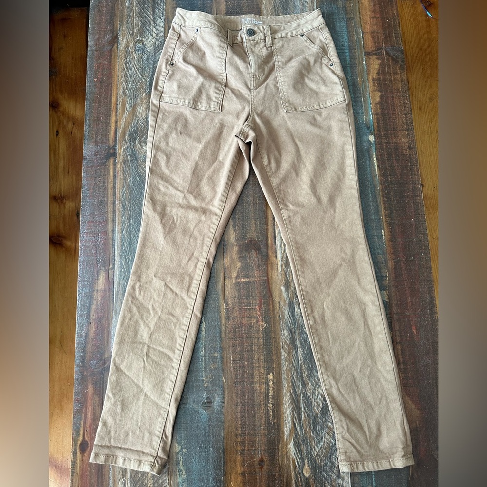 Women’s Brown Time And Tru High Rise Skinny Stretch Jeans Size 6
